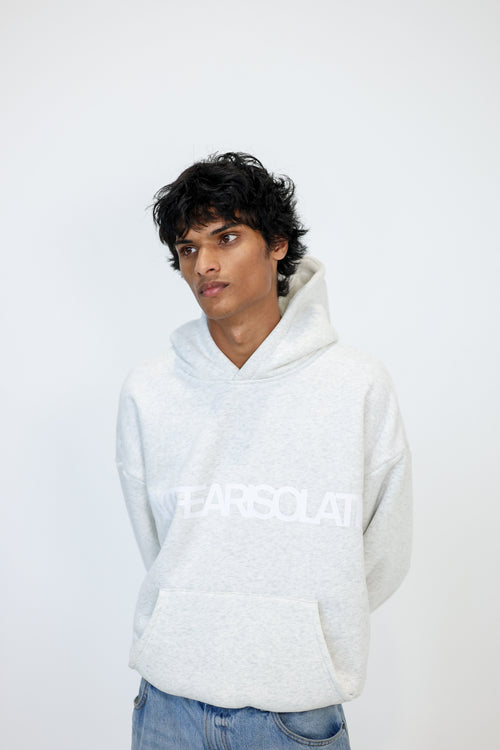 FLEECE HOOD - DUSTY WHITE