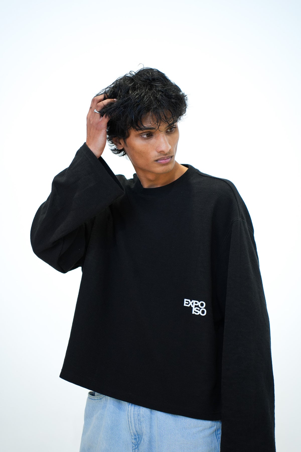 BLACK WAFFLE LS