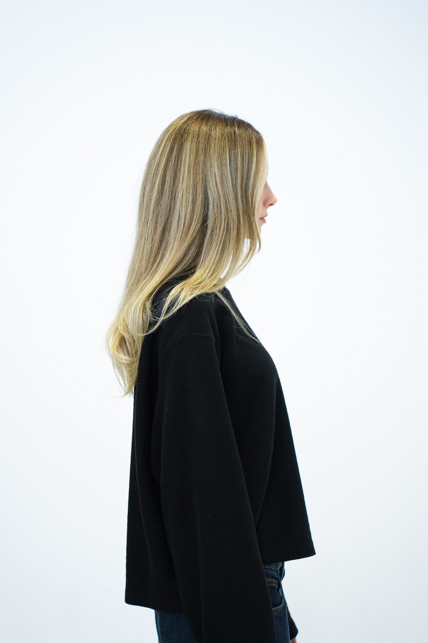 BLACK WAFFLE LS