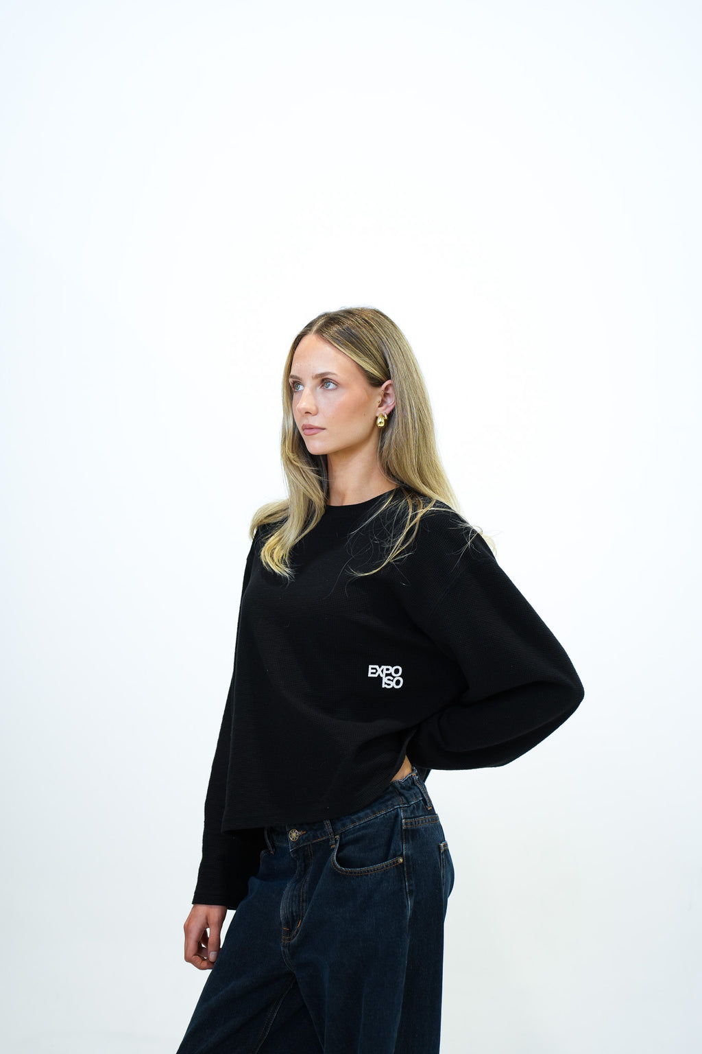 BLACK WAFFLE LS