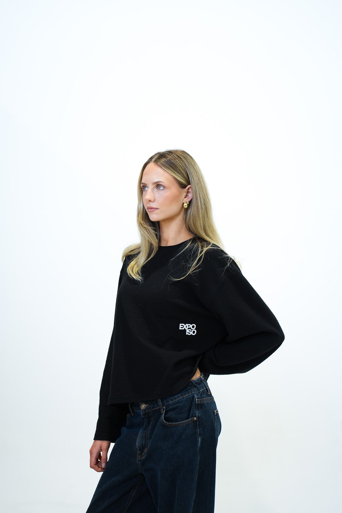 BLACK WAFFLE LS