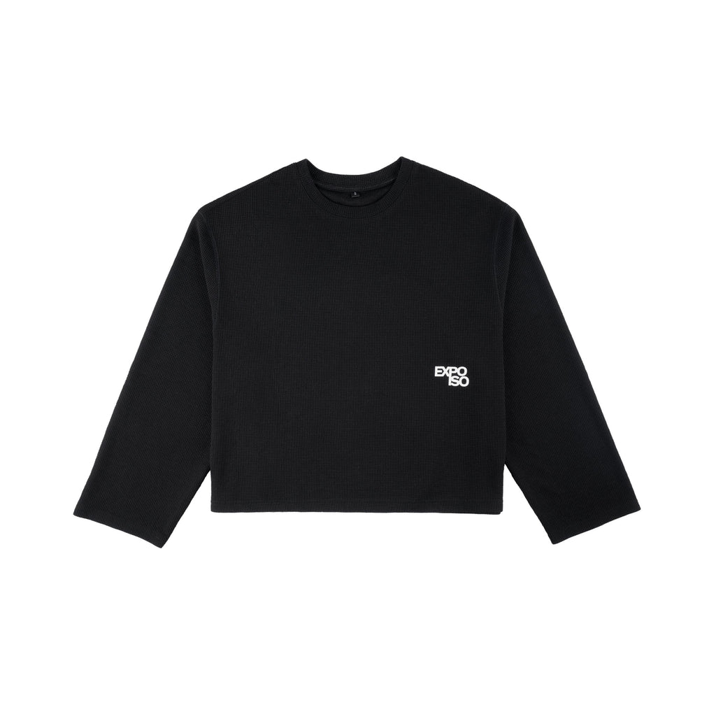 BLACK WAFFLE LS